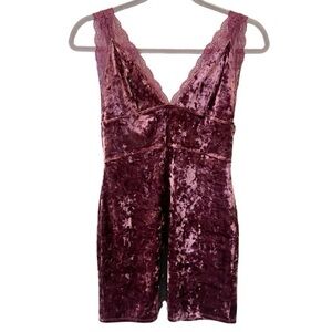 Free People Dress Women's Small Intimately Viper Velvet Chemise Bodycon Slip